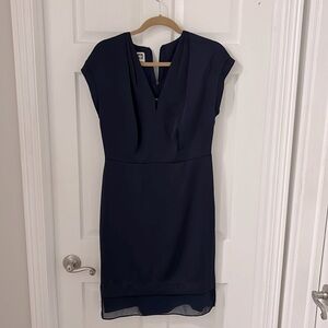 Anne Klein navy blue sheeth dress
